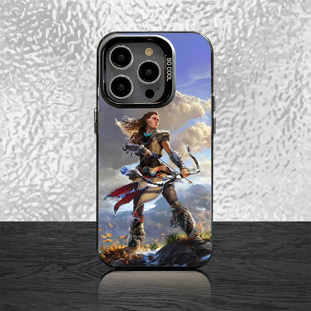 

H-Horizon Forbidden West Aloy Phone Case For iPhone 15,17,11,14,13,16,12,E,Max,Plus,Air,Pro,Mini Black Matte Cover iPhone17