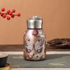 Compact Ceramic Thermos Cup with Smart Temperature Display - Chinese Style