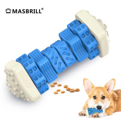 Tough Dog Toys for Aggressive Chewers Geometry Chew Toys Durable Dog Bones Made Nylon Rubber Big Indestructible Dog Toy