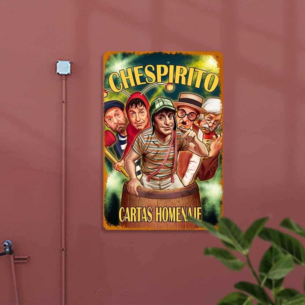 

Vintage Chespirito Cartas Homenaje Aluminum Sign Retro Mexican Poster Waterproof Dustproof Metal Wall Art for Restaura 20x30cm（7.8x11.8inch）
