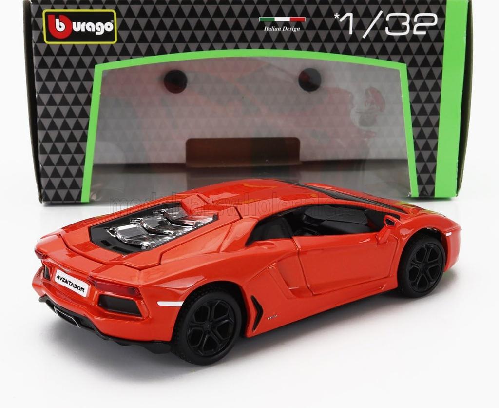 Bburago Lamborghini Aventador 1/32 Scale Diecast Model Car LAMBORGHINI AVENTADOR LP700-4 2011 (Orange) [Parallel Import]