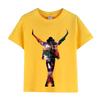 Kinder Michael Jackson Rock N Roll T-Shirt Kinder Mode Rundhals Oberteil Sommer Freizeitkleidung für Jungen und Mädchen