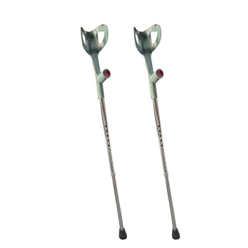 Adjustable Forearm Crutches for Rehabilitation - Portable Walking Aid for Elderly and Disabled