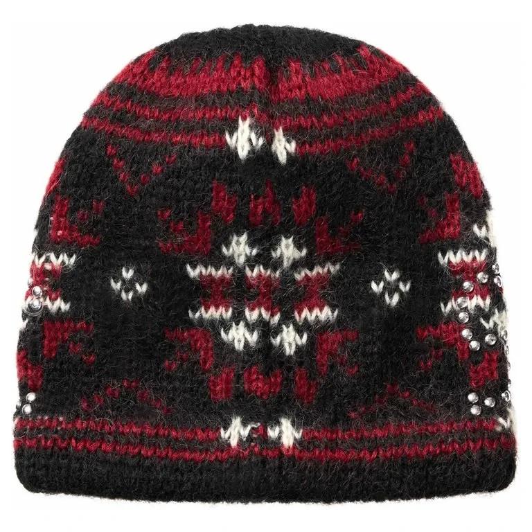Supreme Studded Fair Isle Beanie Black
