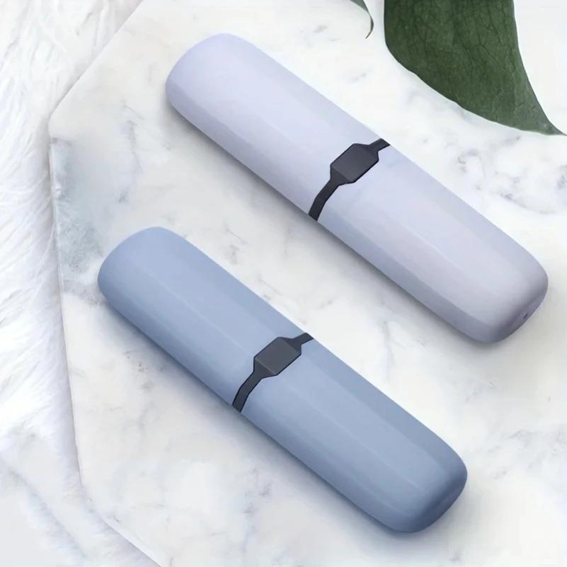 1pc Multifunctional Portable Travel Toothbrush Storage Container Box, Toothbrush Carrying Box For Trip Home School Business Camp