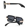 Occhiali da Sole Quadrati Pilot di Lusso Classici Designer Steampunk Vintage Montatura Grande Occhiali da Guida Per Donne Uomini