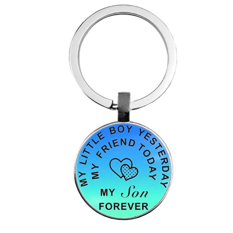 Keychain Accessories Pendant Floral Thanksgiving Text Good Friends Retro Personalized Keychain Gift Pendant