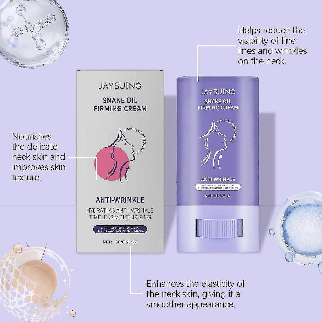 Neck Firming Stick, Lifting and Firming Neck Care Stick, Nourishing Moisturising Neck Cream for Saggy Skin, Anti-Wrinkle, Moisture Erase, Fine Lines