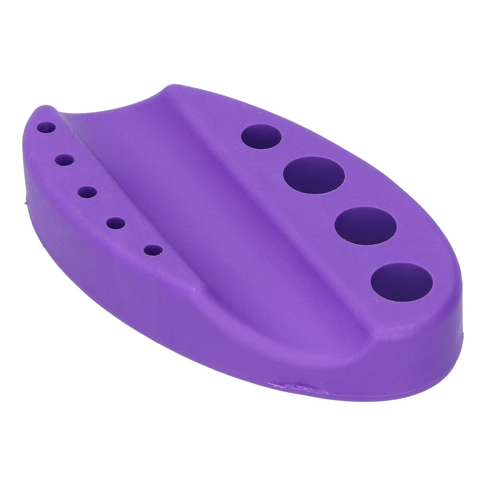 

Силиконовая подставка для пигментов для тату, многоразовая, моющаяся, держатель для чернил для микроблейдинга и тату-ручек, фиолетовая