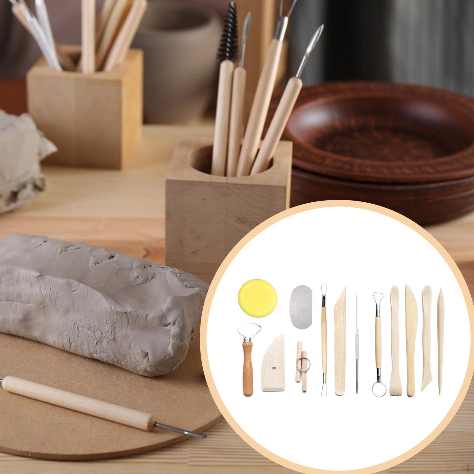 

13x Clay Sculpting Tools Professional DIY Crafts Portable for Beginners Kit Shaping