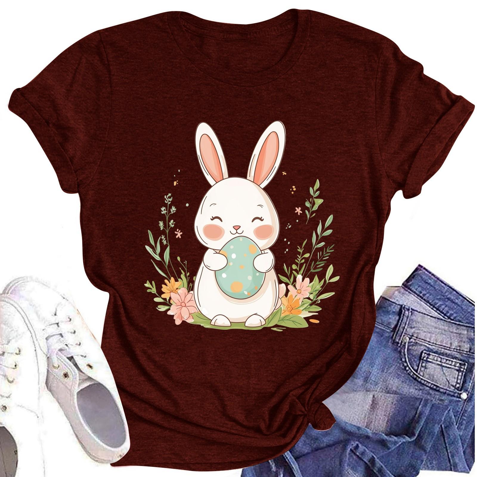 

Женская футболка с круглым вырезом и короткими рукавами S