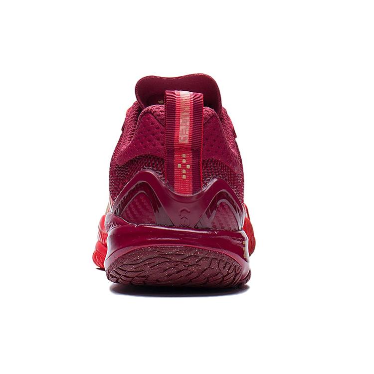 New LiNing Chameleon 6.0 Cushioning Anti Slip Wear Resistant Breathable Support Rebound Low Top Badminton Shoes Unisex Red AYAS014-2