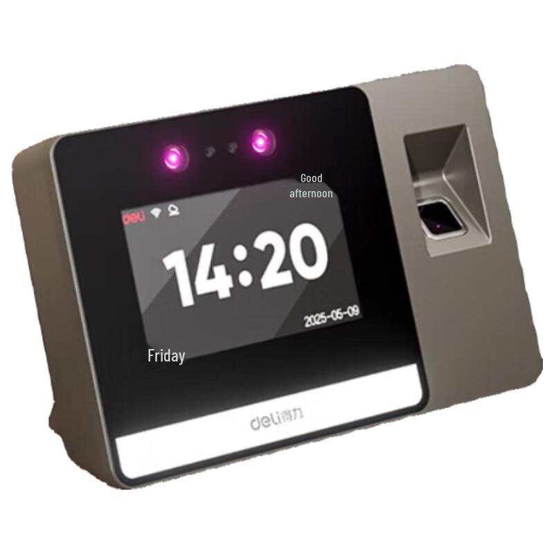 

Deli Multi-Biometric Time Attendance System CN plug (adapter included)
