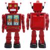 Electric Robot Toys Multipurpose Simulation Innovative 360 Degree Rotation Electric Walking Robot Tin Toy for Kids Presents Collection Red