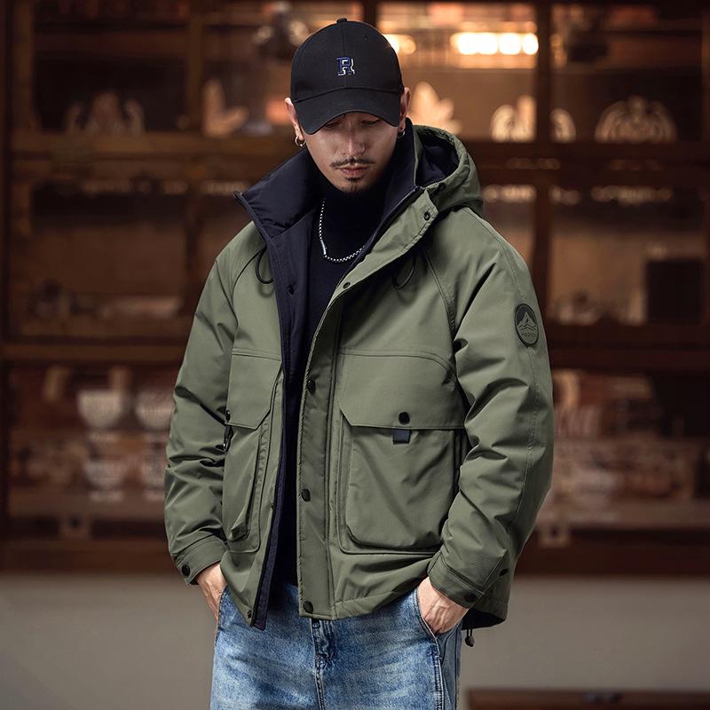 2025 Winter Men's Retro Down Workwear Jacket - Trendy American Style