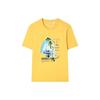 Fila Logo Print Letter Crew Neck Short Sleeve T-Shirt Men Tops Yellow F11M328103F-YE