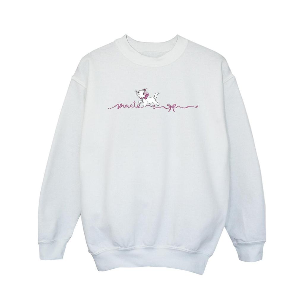The Aristocats Girls Marie Ribbon Sweatshirt