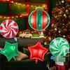 Christmas Hanging Ball Windmill Red Green Pentagram Aluminum Film Balloon Set Christmas Party Home Furnishings Shopping Mall Dec