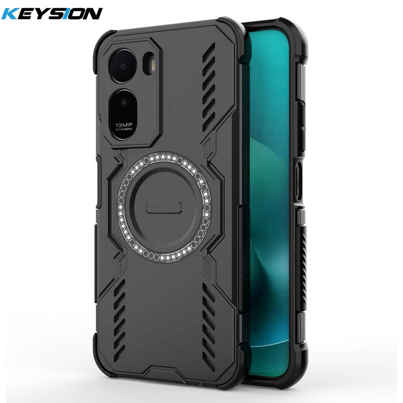 

KEYSION Hollow Heat Dissipation Case for Redmi A7 Pro Silicone+PC Magnetic Cooling Shockproof Phone Cover for Xiaomi Redmi A7Pro for Redmi A7 Pro чёрный