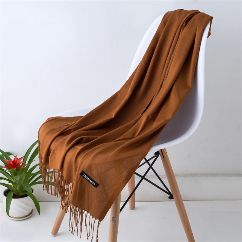 Summer Women Hijab Scarf Thin Shawls And Wraps Lady Solid Female Hijab Stoles Long Cashmere Pashmina Foulard Head Scarves