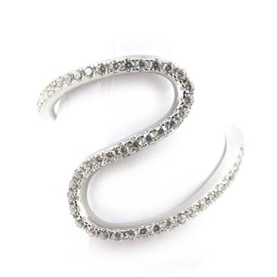 White 'Sissi' Silver Ring