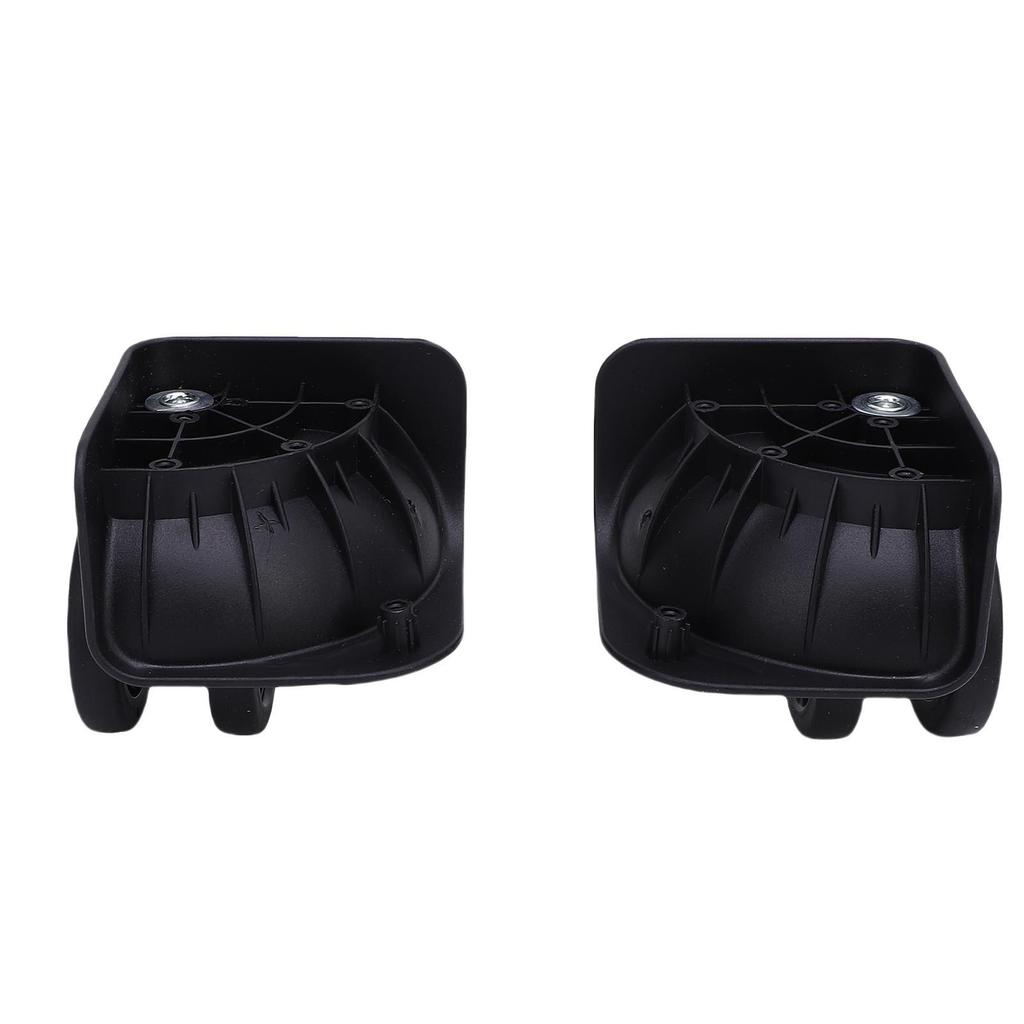 1 Pair Luggage Suitcase Wheel Quiet Shock Absorption Hard Wearing Universal Trunk Wheel for Replacement