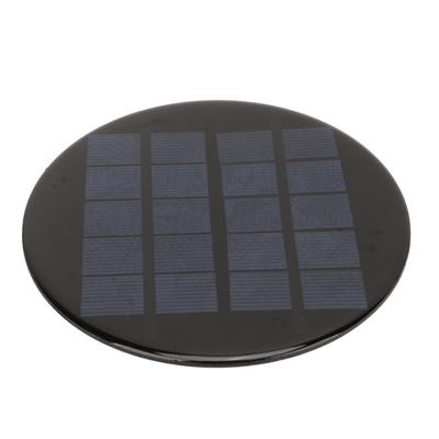 Mini Panou Solar Rotund 1.1W 5V 120mm Baterie Reîncărcabilă 3.7V Mic Siliciu Policristalin