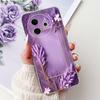 For Vivo Y39 5G Y300i 5G / Vivo V2436 V2444A Back Cover Girly Fashion Flower Butterfly Painting Case Soft Clear Silicone Funda