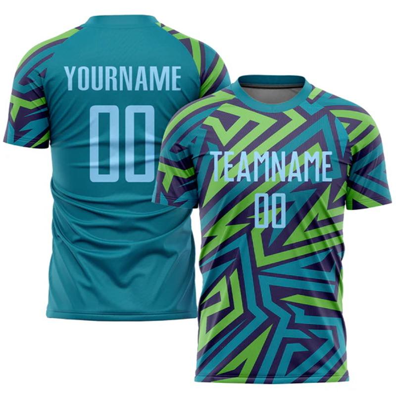 New Fashion Custom Name Team Soccer Football Jersey Player Logo Streetwear Drop Shipping 3DPrint Summer Men Tshirt Harajuku Tops