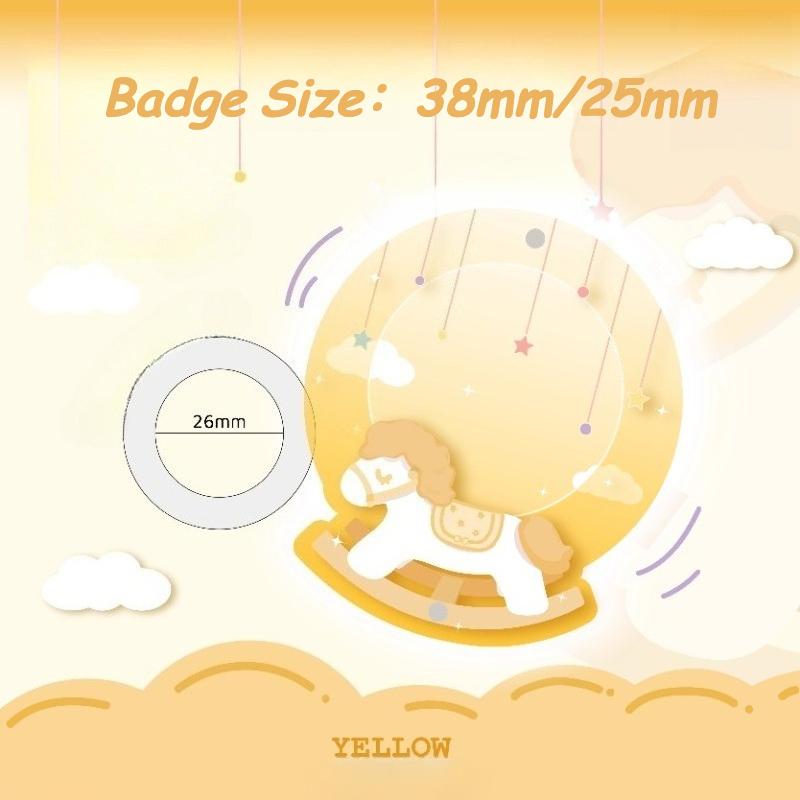 

Shake The Horse Acrylic Badge Ornaments for Desktop Decoration 58mm Anime Character Badge Holder Japan Style Cute Friends Gifts