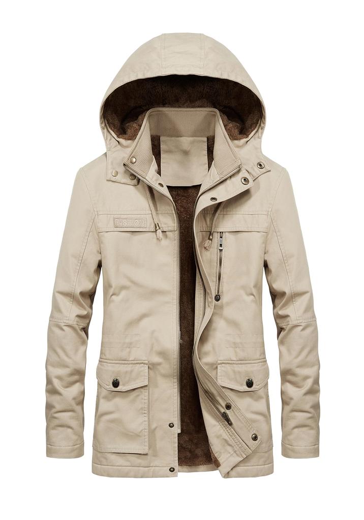Military Mountain Boa Half Cold Stylish [InnoBase] Men's Jacket, Coat, Jacket, Parka, Lining, Jumper, Blouson, Length, Hooded, Detachable, Protection,