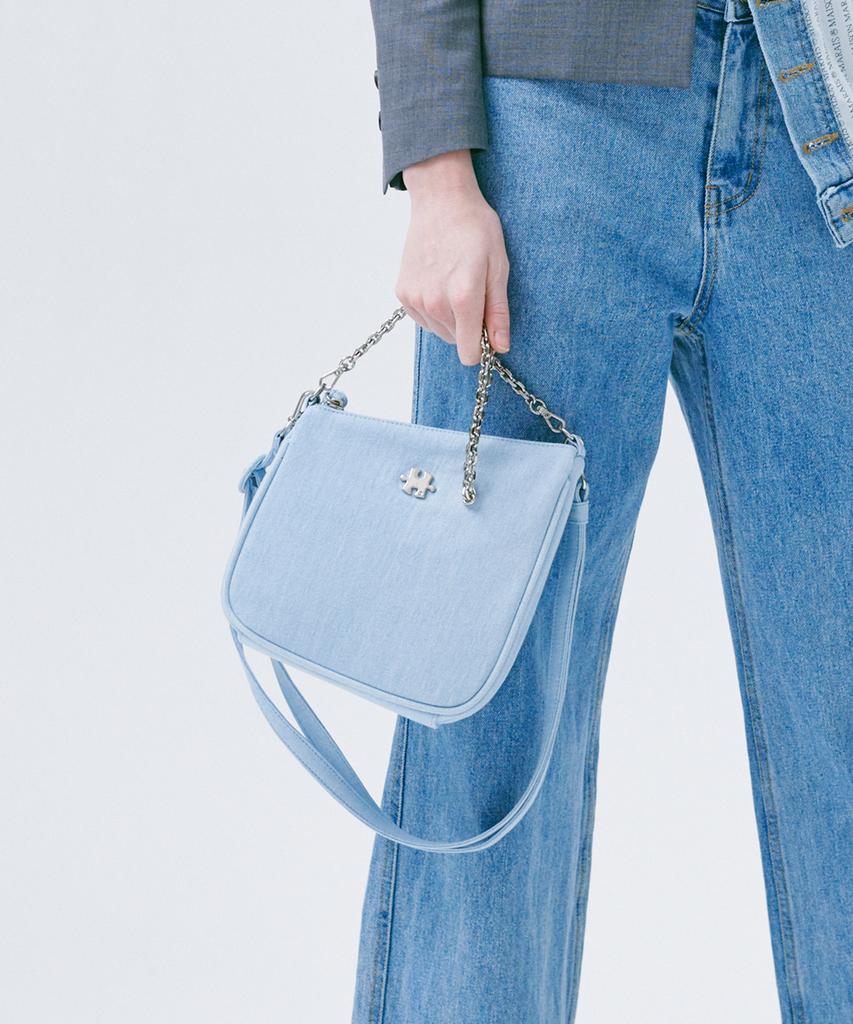 Jedrefeb5 Slant Mini Chain Bag_ Light Blue