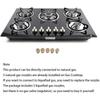 30x20 Inches Built In Gas Cooktop 5 Burners Gas Stove Cooktop Tempered Glass Cooktop Gas Hob For Kitchen