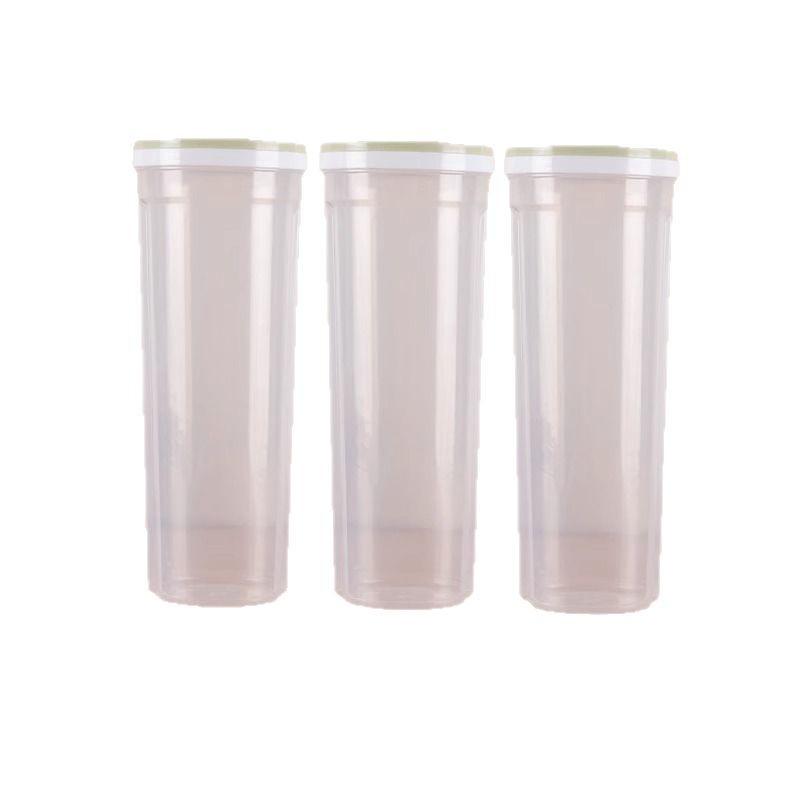 Whole Grain Airtight Hanging Noodle Storage Jar with Transparent Lid - Plastic Fresh-Keeping Box