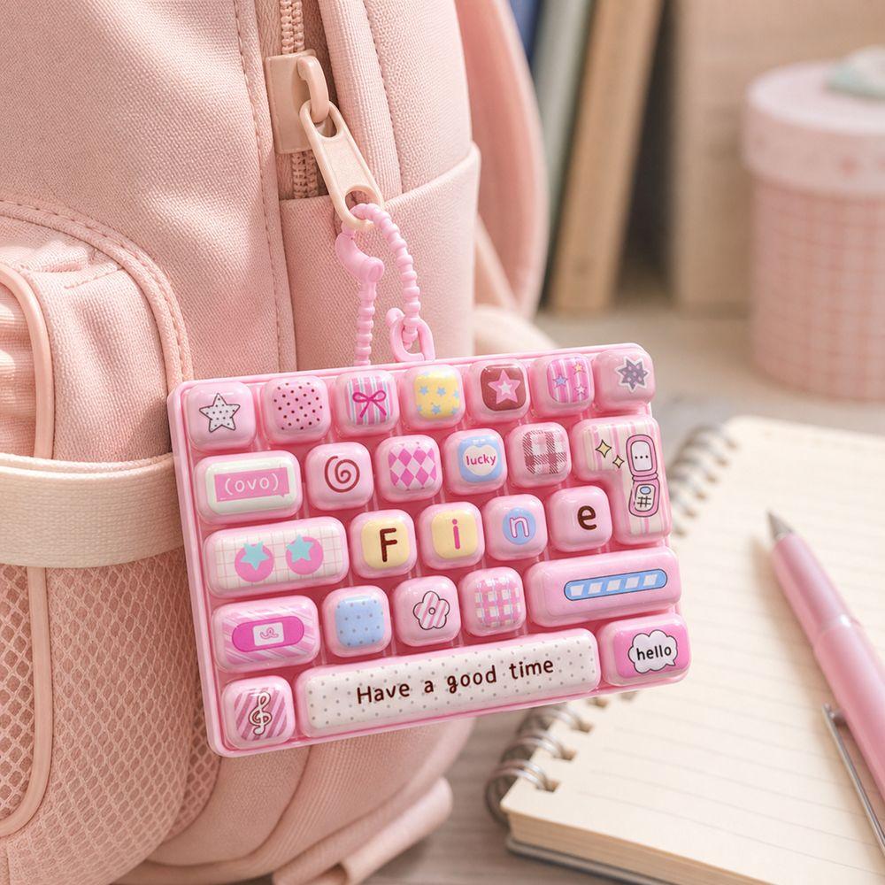 26-key Stress Relief Decompression Toy Clear Key Sounds Press Button Toy Keyboard Fidget Toy  Gifts