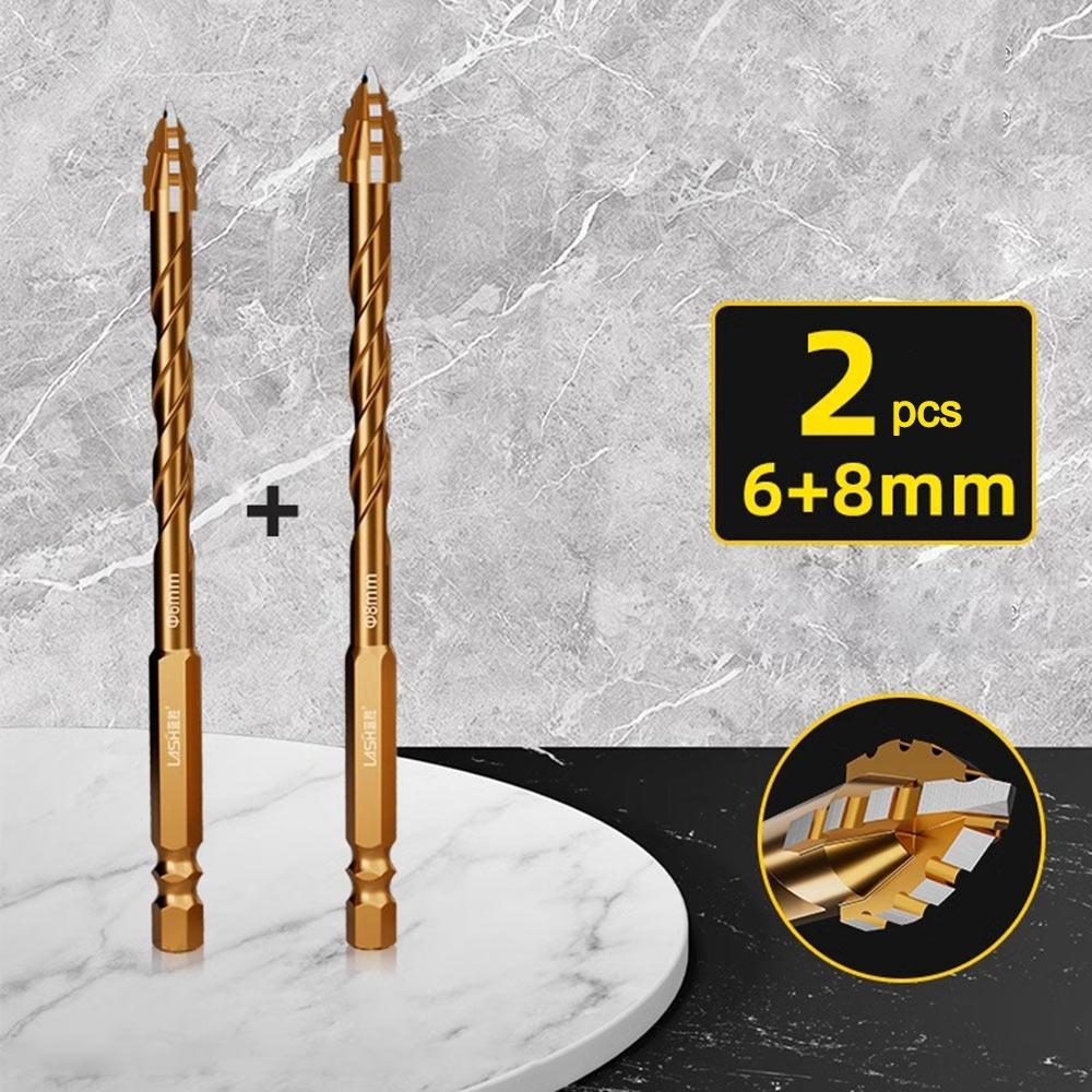 2/3/4/5Pcs Four-Edged Eccentric Drill Bit Skewed Head Concrete Drill Bit Set  Drilling Tool
