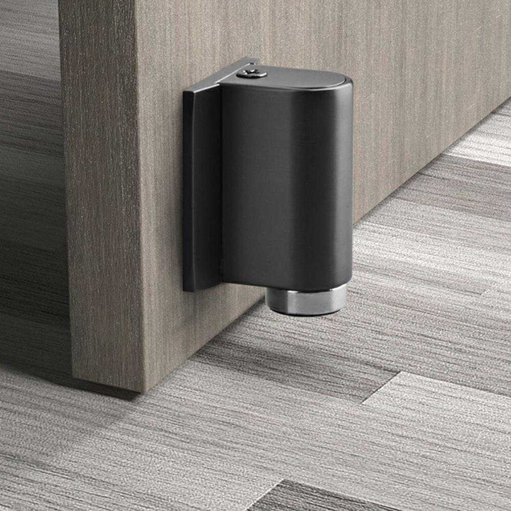No-Drill Invisible Door Stopper Dual Magnetic Strong Hold Windproof Mute Cushioning Silicone Pad Anti-Collision