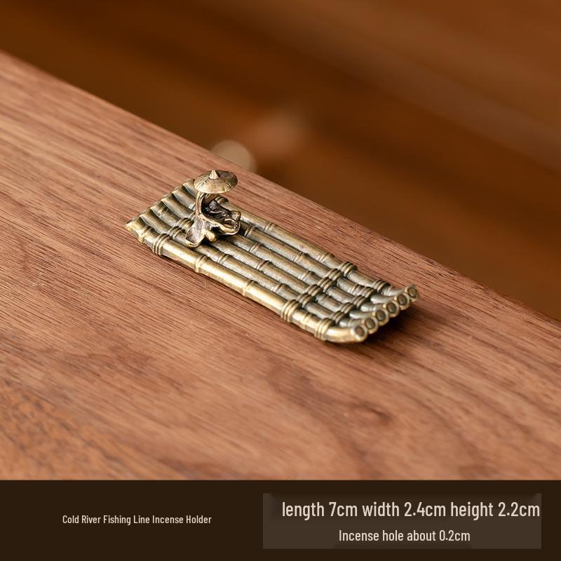 Antique Double-Layer Lotus Incense Holder for Tea Ceremony and Buddha Incense, Multi-Porous Sandalwood Line Burner.