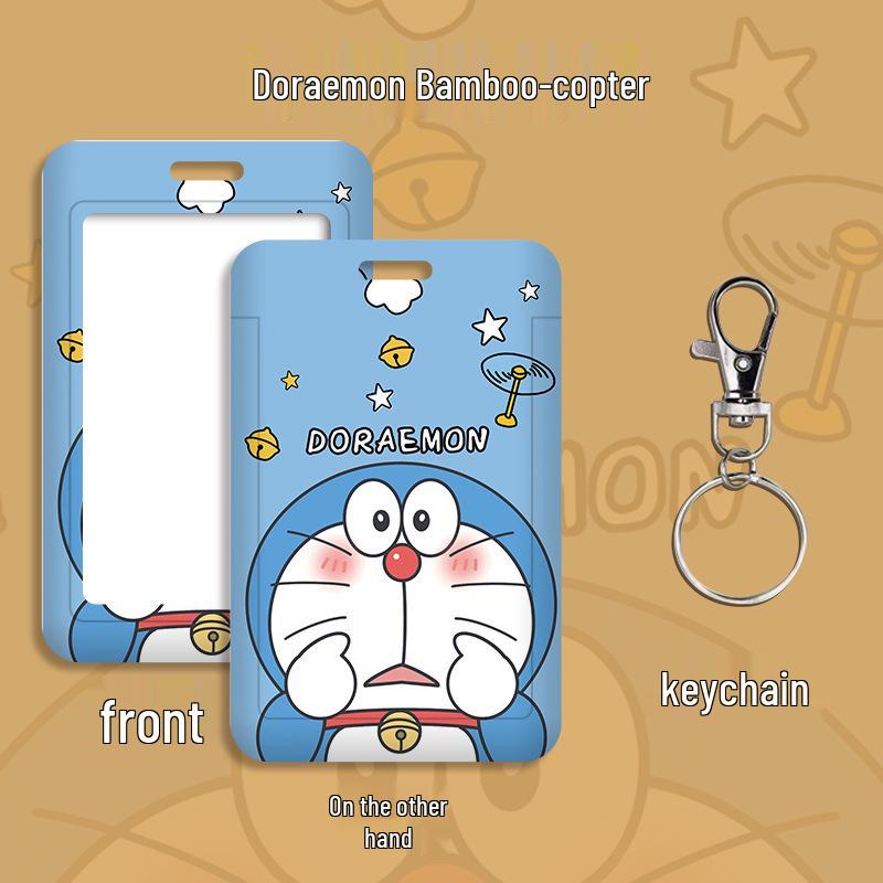 Cartoon Campus ID Holder with Lanyard for Students: Access Card, Meal Card, Bus/Subway Badge