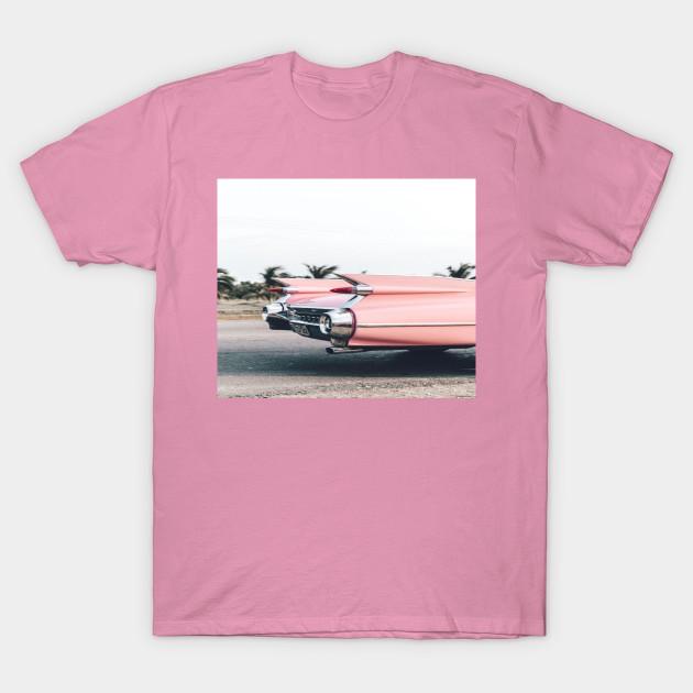 T-shirt Donna Rosa Vintage Retro Classica Muscle Car P Stampa Harajuku Kawaii T-shirt Estiva Manica Corta Maglietta Top