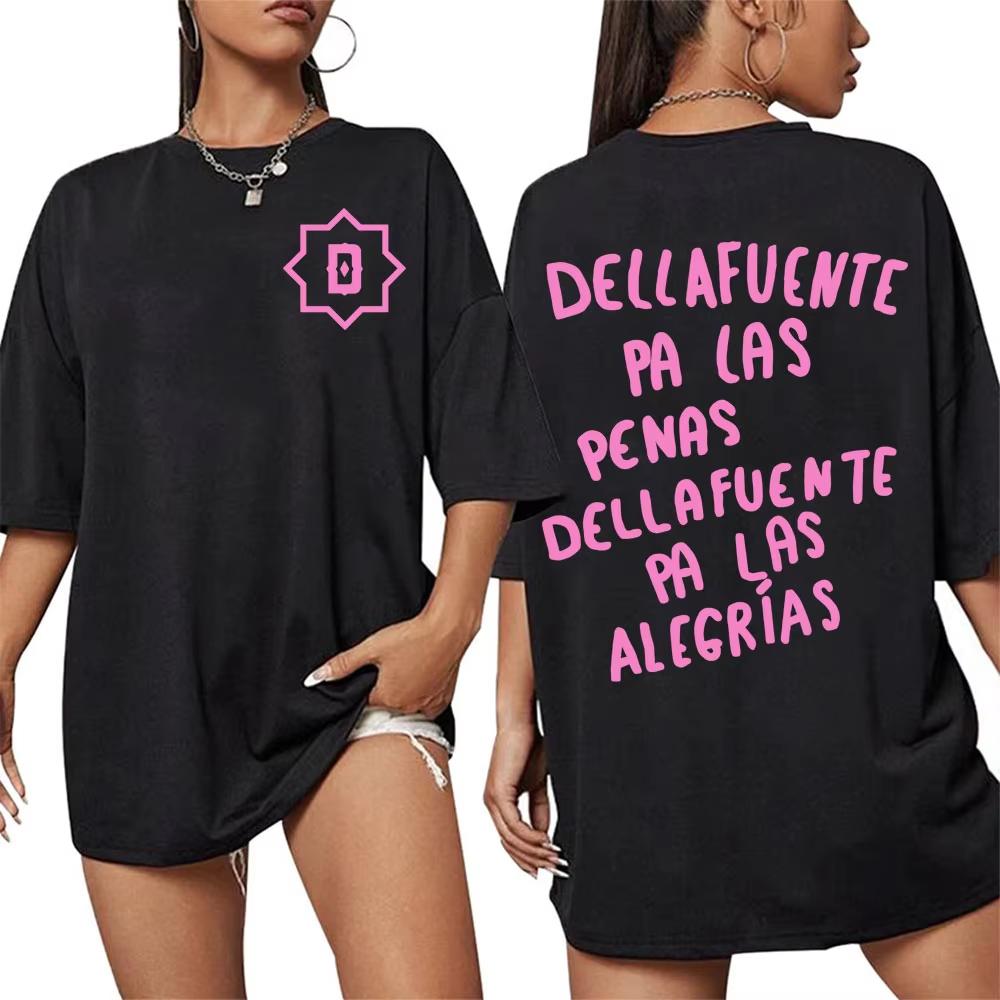 

Rapper Dellafuente Pa Las Penas Dellafuente Pa Las Alegrías Graphic T-shirt Men Women s Clothing Cotton T Shirts S