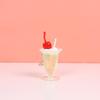 Simulated Dessert Fruit Tea Ice Cream Keychain Toy Pendant