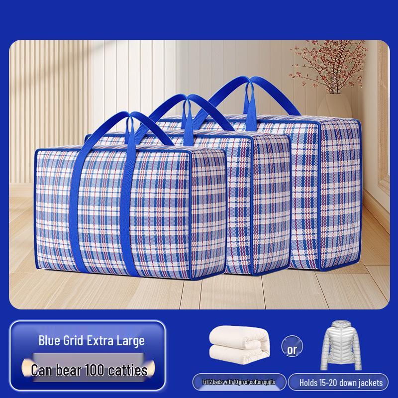 Snakeskin Patterned Moving Storage Bags with Thick Handles