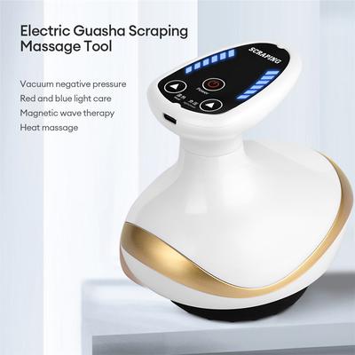 Elektrisches EMS-Körpermassagegerät, Schröpfmassage mit LCD-Display, Guasha-Schaben, Vakuum-Saugnapf, IR-Heizung, Fatburner, Abnehmen