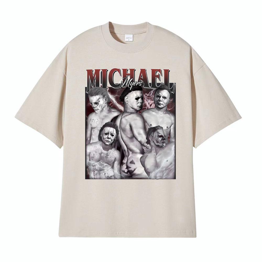 

Michael Myers Sexy Funny Halloween Graphic T Shirts Unisexs Women Clothing Fashion Vintage Tshirt Short Sleeve Oversized Tshirts 4XL