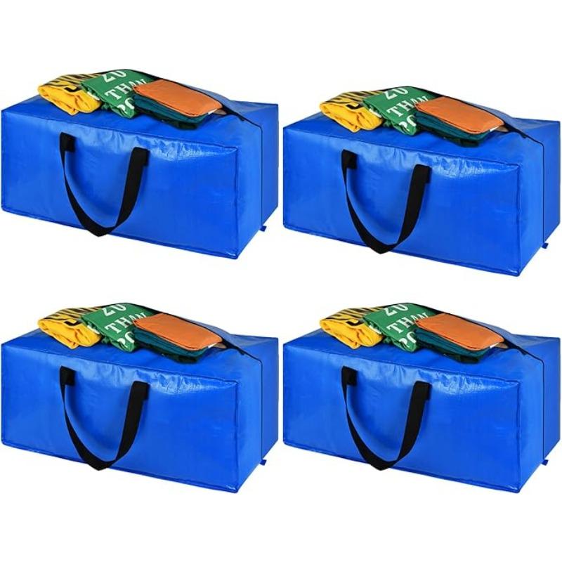 4pack Handheld and Backpack Clothes Bedding Storage Bag Large Capacity Mobile Moving Bag Student Dormitory Oversized Storage Bag