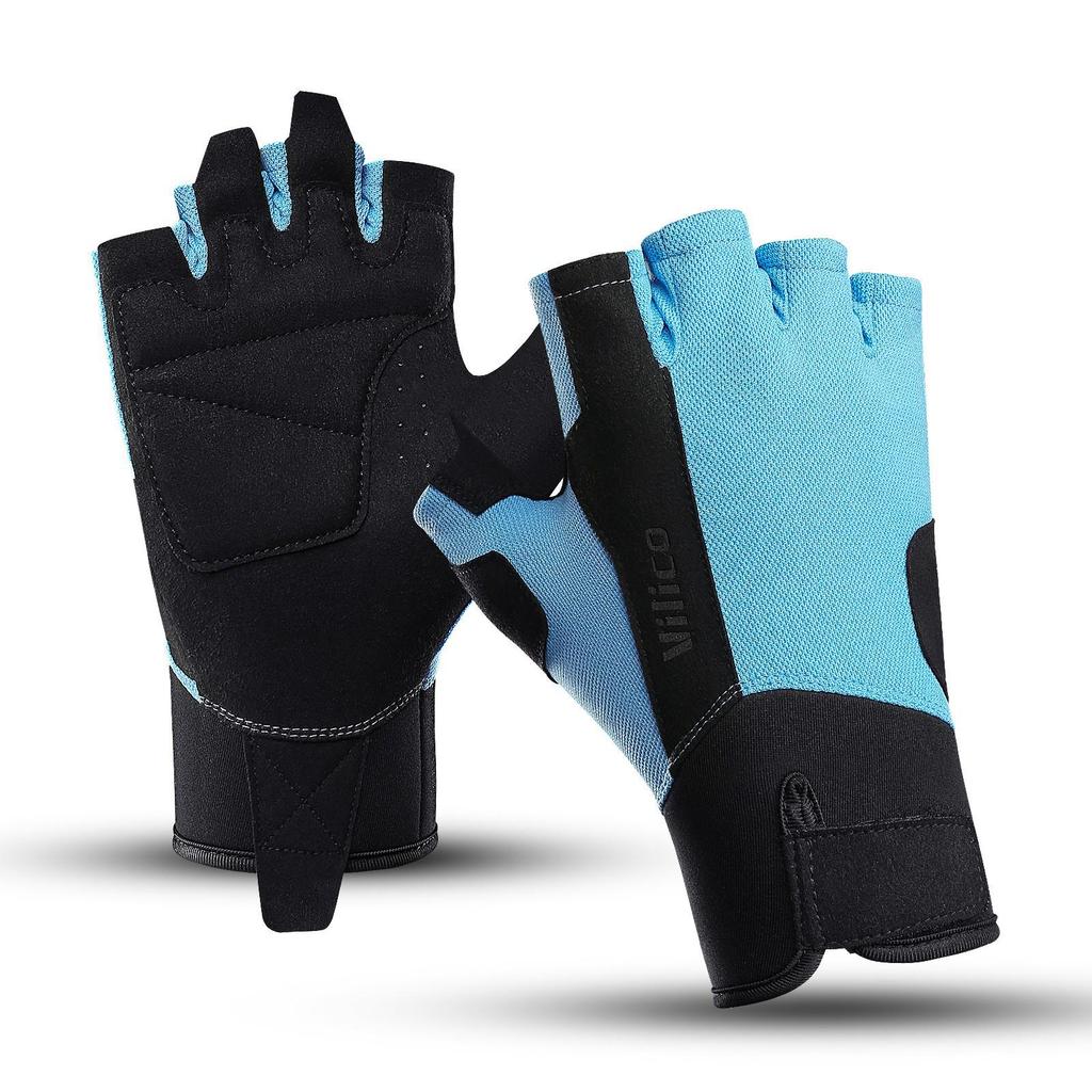 Vilico Spring Fitness Lightweight Breathable Half-Finger Gloves - Anti-Slip, Wear-Resistant, Shock-Absorbing