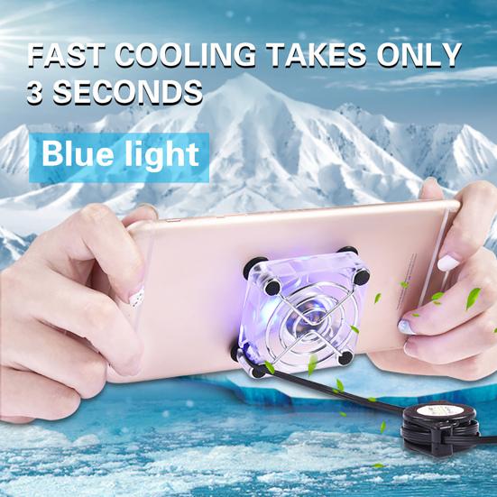 Mobile Phone Cooling Fast Speed USB Fan Portable Charging Mini Phone Fan Radiator