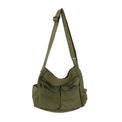 Large Capacity Canvas Shoulder Bags Solid Soft Denim Leisure Or Travel Bag for Women Fashion  Satchels Winter Package 2020