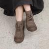 Leather Martin boots autumn and winter new handmade thick-soled women's boots top layer cowhide casual short boots